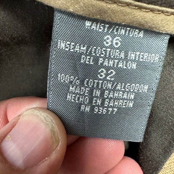 St. John's Bay Mens Khaki Denim Jeans Size 36X32 - Picture 5 of 6